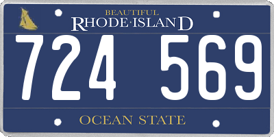 RI license plate 724569