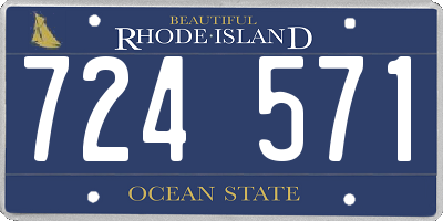 RI license plate 724571