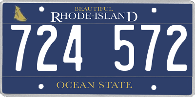 RI license plate 724572
