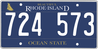 RI license plate 724573