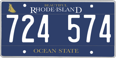 RI license plate 724574