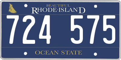 RI license plate 724575