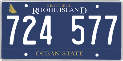 RI license plate 724577