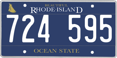 RI license plate 724595