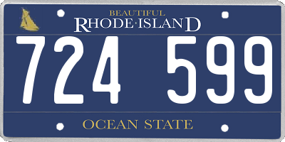 RI license plate 724599