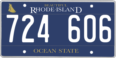 RI license plate 724606