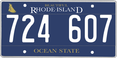 RI license plate 724607