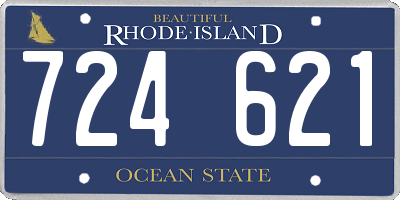 RI license plate 724621