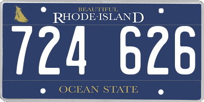 RI license plate 724626