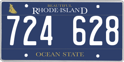 RI license plate 724628