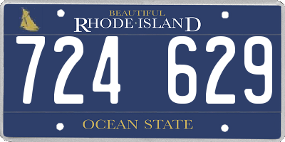 RI license plate 724629
