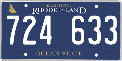 RI license plate 724633