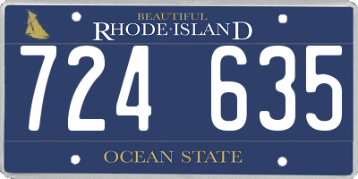 RI license plate 724635