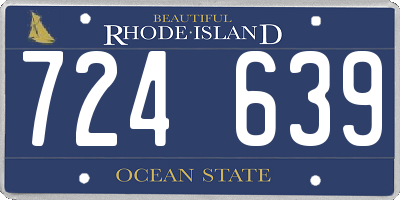RI license plate 724639