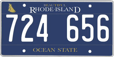 RI license plate 724656