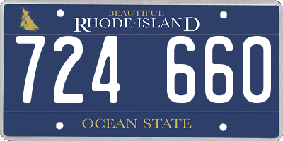 RI license plate 724660