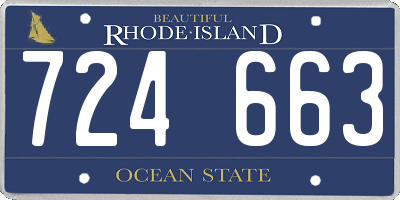 RI license plate 724663