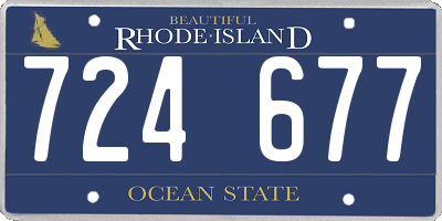 RI license plate 724677