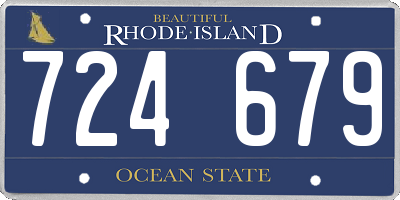 RI license plate 724679