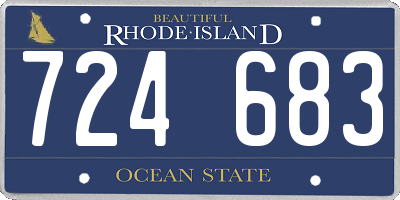 RI license plate 724683