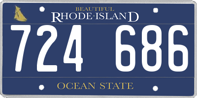 RI license plate 724686