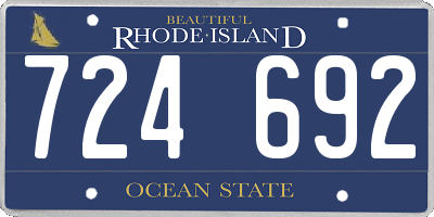 RI license plate 724692