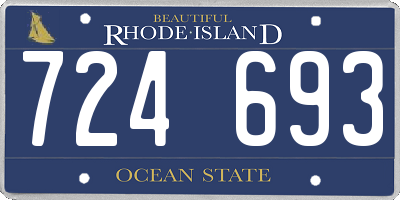 RI license plate 724693