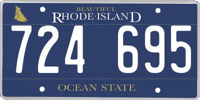 RI license plate 724695