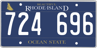 RI license plate 724696