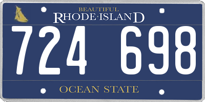 RI license plate 724698