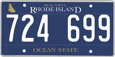 RI license plate 724699