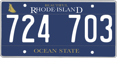 RI license plate 724703