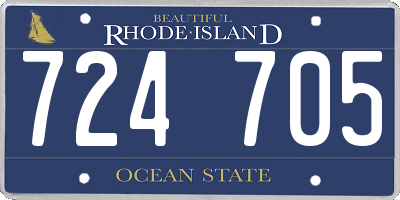 RI license plate 724705