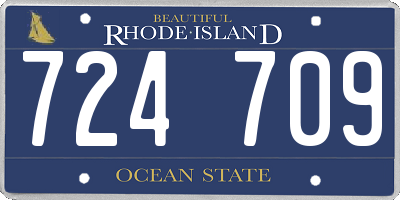 RI license plate 724709