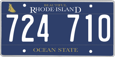 RI license plate 724710