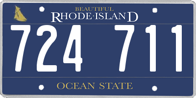 RI license plate 724711