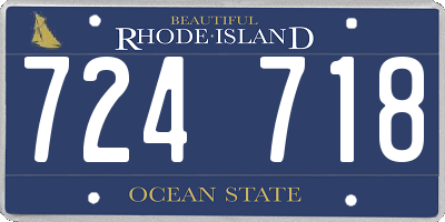 RI license plate 724718