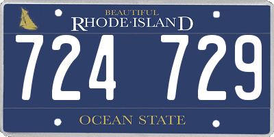 RI license plate 724729