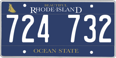 RI license plate 724732