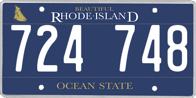 RI license plate 724748