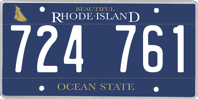 RI license plate 724761
