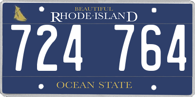 RI license plate 724764