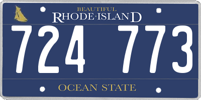 RI license plate 724773