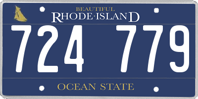 RI license plate 724779
