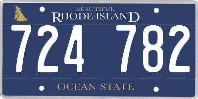 RI license plate 724782