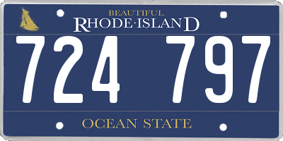 RI license plate 724797