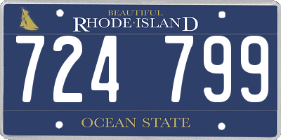 RI license plate 724799
