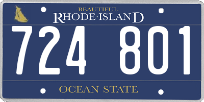 RI license plate 724801