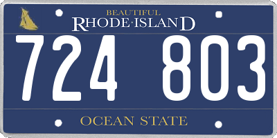 RI license plate 724803