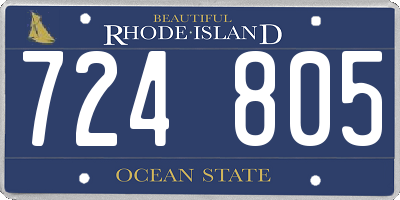 RI license plate 724805